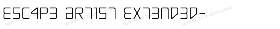 Escape Artist Extended字体转换